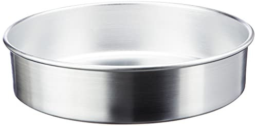 Pentole Agnelli Linea Pasticceria e Pizza Tortiera Conica in Alluminio con Orlo (H 8 Cm), Argento, 34 cm