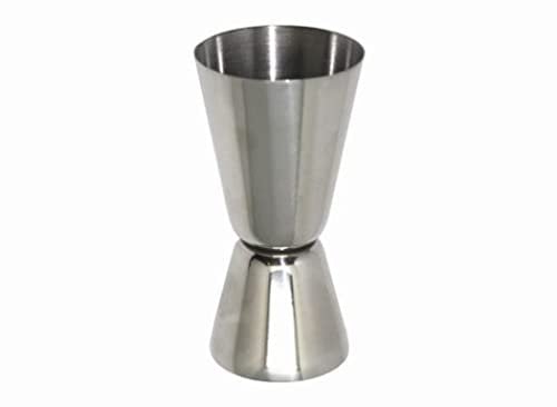 Vin Bouquet FIK 041 - Vasito Medidor Acero Inoxidable 50/25ml, Jigger, Vaso Medidor Cocktail, Vaso Medidor Cocktail, Plateado