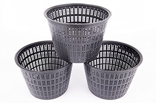Round Baskets Pond Garden Planting Plants - Pack of 3 (Small 13x11cm)