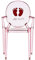 Kartell Lou Lou Ghost, Sedia per Bambini, Rosa Girl, 37 x 39 x 63 cm
