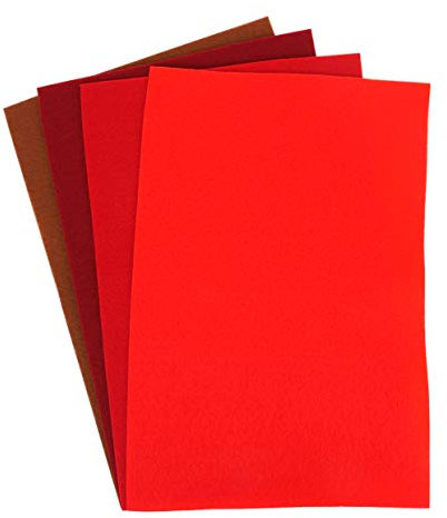 Dovecraft A4-Filzbögen – Rottöne