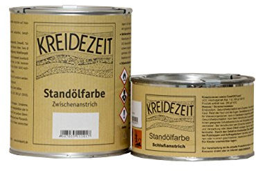Standölfarbe Zwischenanstrich Halbfett ocker 0,75 l
