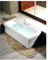 Badewanne KVADRA 170x80x47cm mit breitem Wannenrand, komplett mit Schürze und Wannenfüssen
