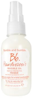 Bumble and bumble. Hairdresser's Invisible Oil Heat/UV Protection Leave-In Conditioner Hair Primer | Hydrating, Anti Frizz, Color Safe | All Hair Types and Textures | With Argan + Coconut Oil, 2 Fl Oz