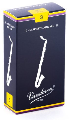Vandoren CR143 Traditional Alt-Klarinetten Blätter, 10 Einheiten