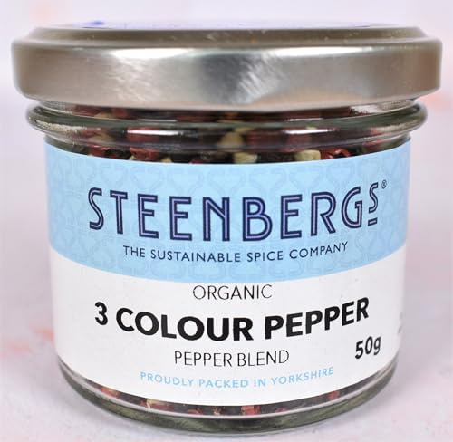 Steenbergs Organic 3 Colour Peppercorn Mix Standard Jar