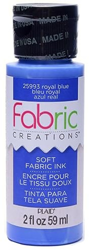 Fabric Creations Fabric Ink in Assorted Colors (2-Ounce), Royal Blue
