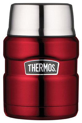 Thermos SK3000CRTRI4 Stainless King Food Jar, Cranberry, 16-oz. - Quantity 4