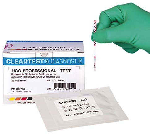 CLEARTEST 11544424 Professional HCG Schwangerschaftstest (20-er Pack)