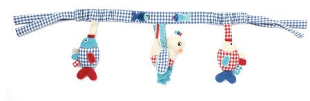 Lief! 25.224.003 - Wagenkette, Vogel, 65 cm, blau