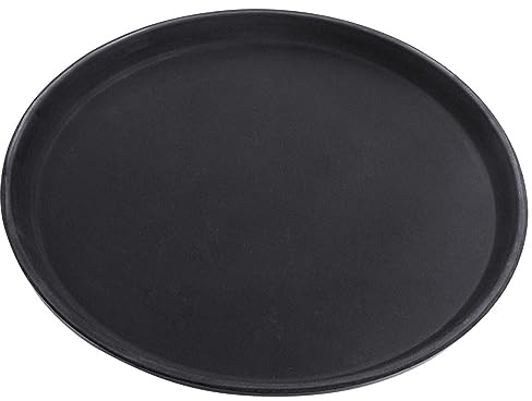 Contacto Tablett, rund 35 cm, schwarz rutschhemmend