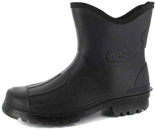 CROGIOLO BOCK - Peter - Uomo Stivali di gomma - Nero Scarpe taglie extra large - Nero, Uomo, 43
