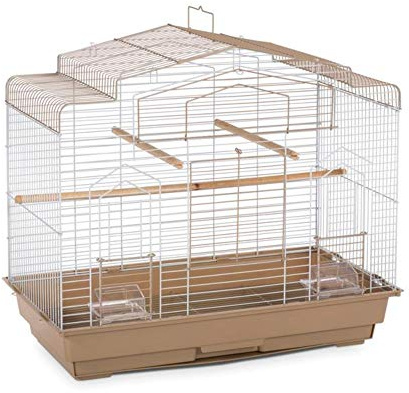 PREVUE PET Products Vogelkäfig, Scheunen-Stil, braun/weiß