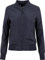 URBAN CLASSICS Veste Bomber Légère pour Femme avec Empiècement Gaufré sur les côtés, Poches Zippées à l'avant, 100% Polyester, Navy, Taille S