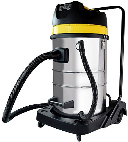 Syntrox Germany 3900 Watt 100 Liter Staubsauger Edelstahl Industriesauger Nass und Trockensauger