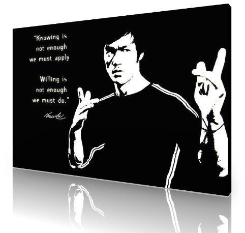 Panther Print Leinwandbild, Motiv Bruce Lee, groß, 76,2 x 50,8 cm, A1