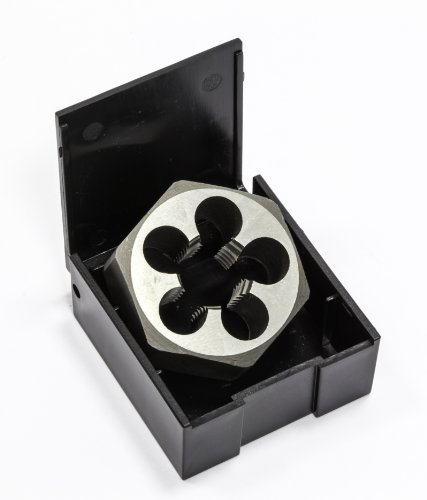 Völkel - Filiera esagonale in acciaio super rapido per filettatura, 3/8 x 19 BSP