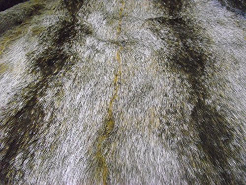 Luxus Tier Kunstfell Stoff Material Braun Wolf - Braun, 1Mtr - 150cmx100cm