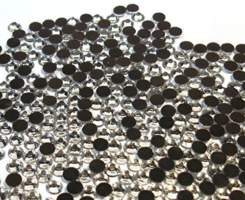 Perlin - Hotfix Strasssteine, 7200stk, Crystal, 3mm SS10 AAA Qualität, Kristall, zum Aufbügeln, Hotglue, Glitzersteine Rhinestone Glass Strass Perlen 405
