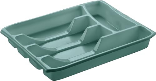 M-Home | Range Couverts | Plastique | 34 x 26 x 4 cm (M) | DRAWER | ITS1006 | Coloris Aléatoire, Assortis