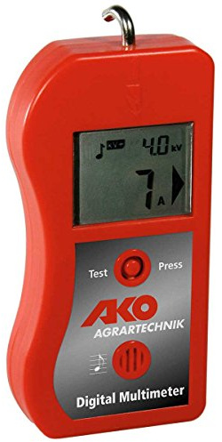 AKO Digital Multimeter (digitaler Fehlerfinder, 9 V, Fehlersuche Elektrozaun, Tierzubehör, Zubehör Weidetiere, Tierzaun) 442562