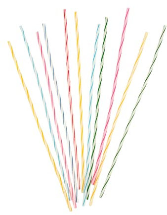 Amscan 550222 - 24 Spiralkerzen Mikado Höhe 18 cm, Dekoration