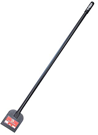 Bully Tools Heavy Duty Ice Scraper - 11-Gauge All Steel Sidewalk Chopper with Extra Long Handle for Thick Snow Removal - Floor Scraper Tool, Flat Head for Snow Clearing - 100% Made in the USA, 58-Inch