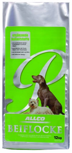 Allco Ergänzungsfutter für Hunde mit zusätzlichem Kohlenhydratbedarf, Trockenfutter, Premium Beiflocke, 12 kg