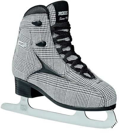 Roces Damen Brits Schlittschuh, Check Black White Silver, 37