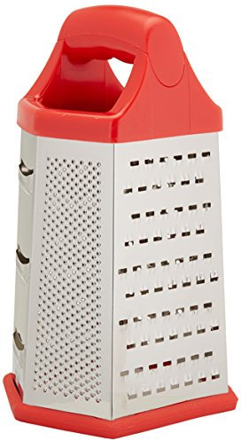 6 in 1 Stainless Steel 6 Sided Cheese Grater Shredder