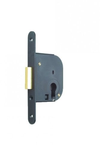 JPM SSA05064 Verrou à mortaiser Petit Coffre Clé I Axe 50-Noir avec gâche-235000-02-0X, NSP
