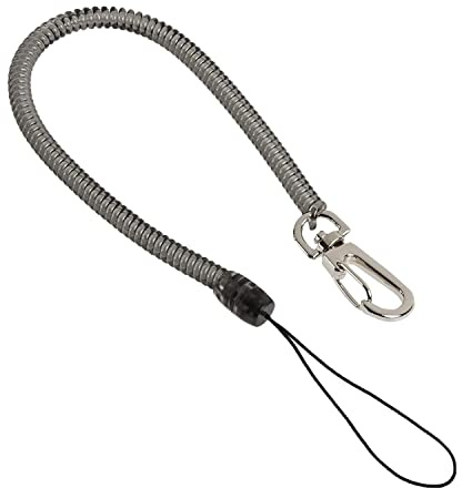 Pacific Handy Cutter CL36 Clip-On Coil Lanyard, For Utility Knives, Safety Cutters, and Hand Tools, Extends to 48 Inches, Safe Tool Retention