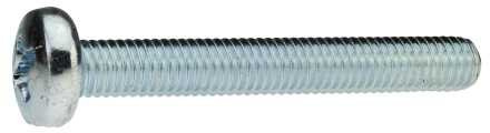 Reidl Linsenschrauben mit Kreuzschlitz 2,5 x 25 mm DIN 7985 4.8 galv. verzinkt farblos 2000 Stück