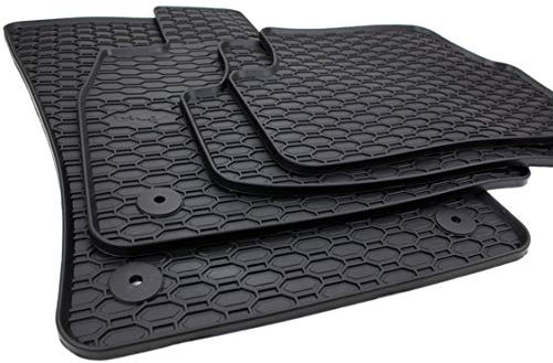 kfz-premiumteile24 Gummimatten Kompatibel mit Golf 7 (5G) Leon + Leon ST (5F) 2012-2020 Fußmatten Allwetter Automatten Premium Qualität Matten 4-teilig schwarz