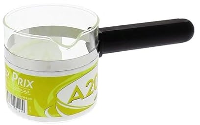 Glaskanne mit Deckel für Kaffeemaschine, schwarz