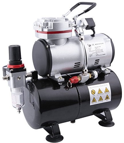 Fengda Airbrush Compressor FD-189 with 3L Air Tank /4 Bar-Auto Stop/ 6 Bar-Maximum/