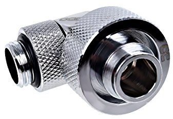Alphacool 17243 Eiszapfen 19/13mm Anschraubtülle 90° drehbar G1/4 - Chrome