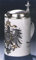 Bierseidel Bier-Krug Porzellankrug mit Zinndeckel Deutschland-Adler