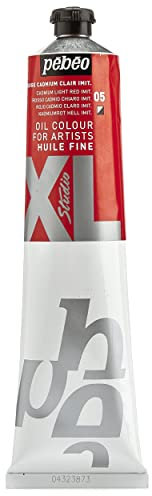 Pébéo - Huile Fine XL 200 ML - Peinture à l’Huile Rouge Cadmium Clair – Peinture à l’Huile Pébéo - Rouge Cadmium Clair Imitation 200 ml