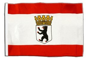 Flaggenfritze® Flagge Deutschland Berlin mit Krone - 30 x 45 cm