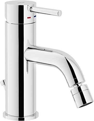 Nobili rubinetterie LV00119/1CR Live Miscelatore Monocomando per Bidet, Scarico 1 1/4 Pollici, Cromo