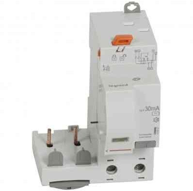 410407 Legrand Bloc différentiel automatique DX³ - 2P 230V- 40A - type AC 30mA