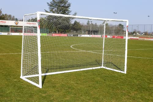 POWERSHOT® Fußballtor 5 x 2m PRO - Made IN Germany - Super stabiles uPVC und Super Design, WETTERFEST, mit Klicksystem und wählbarem Zubehör