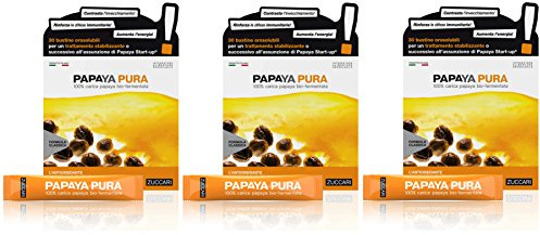 3X PAPAYA PURA ZUCCARI - 3X 30 stick-pack from 3g