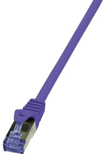 LogiLink PrimeLine AWG27 Patch Cable Cat 6 A S/FTP PIMF LSZH grey 0.25m