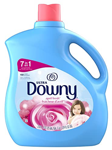 Downy Ultra Fabric Softener April Fresh Liquid, 150 Loads, 129-Ounce (Pack of 4) (japan import)