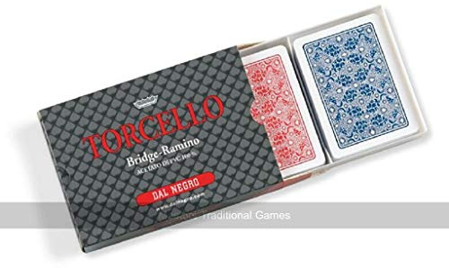 Dal Negro Torcello Bridge-Ramino Playing Cards - 100% PVC, 2 Decks