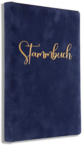 Stammbuch Blau Hochzeit Cursief Blau Stammbuch der Familie Standesamt