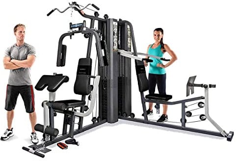 Marcy GS99 Dual Stack Home Gym (Leg Press, 2 Users), 2 x 65 kg