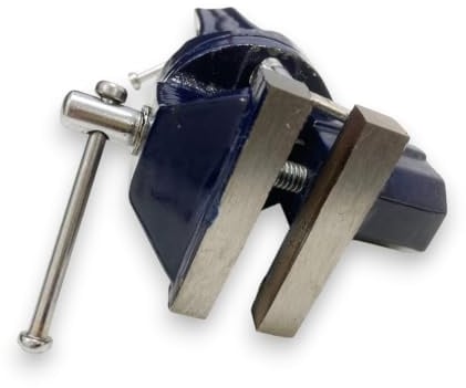 Toolzone Schraubstock, 60-mm-Klammer, drehbarer Sockel
